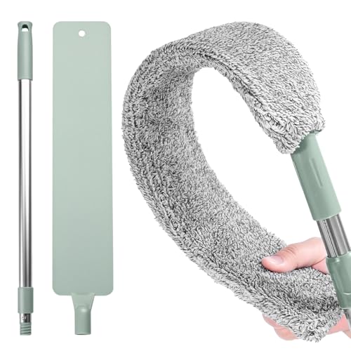 Sakerplus Retractable Gap Dust Cleaner, Artifact,Extendable Duster Cleaning Tool for Hard-to-Reach Areas, Reusable Washable Dusting Wand for Home,Ceiling,Blinds,Under Furniture