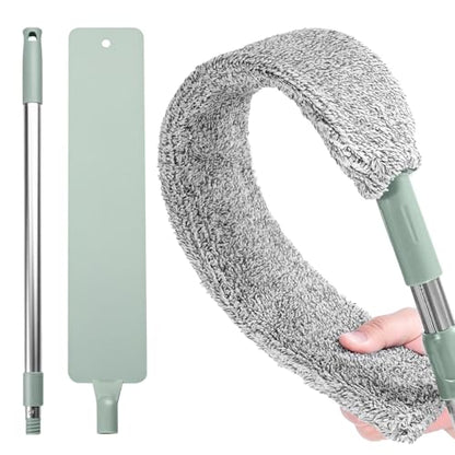 Sakerplus Retractable Gap Dust Cleaner, Artifact,Extendable Duster Cleaning Tool for Hard-to-Reach Areas, Reusable Washable Dusting Wand for Home,Ceiling,Blinds,Under Furniture
