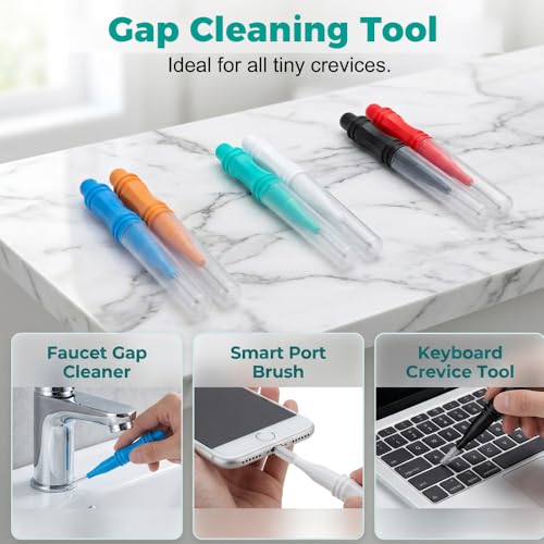 Shower Head Cleaning Brush for Small Holes, 10 Pack Multifunctional Crevice Cleaner with Nylon Bristles for Bathroom Accessories, Sink Faucet & Phone Speaker Grille (Black-50pcs) - color: Black-50pcs