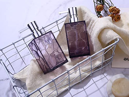 YAUKPH 2 Pack Lavender Purple Rust Proof Soap Dispenser | Acrylic material for bathroom and kitchen countertops - color: 2 Pack Purple