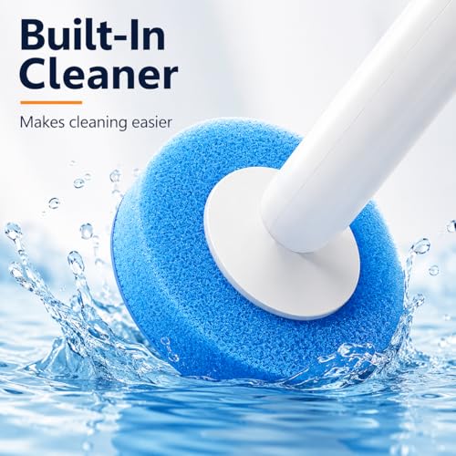 Disposable Toilet Cleaning Brush Kit with 18 Refill Heads, One-Press Release, Built-in Cleaning Solution, Wall-Mounted Storage, Ideal for Bathroom, Home, Rental and Airbnb - size: 1 Wand + 1 Caddy + 18 Refill Pads