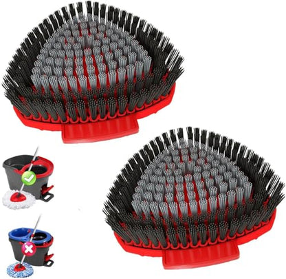 Spin Mop Replacement Head - EasyWring Mop Refills Compatible with Triangle Spin Mop, Great Cleaning Power, Microfiber, Helper for Housework, Machine Washable (new Brush) - size: new brush
