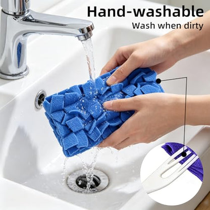 Reusable Duster Refills for Swiffer, 2026 New Washable Heavy Duty Duster Pads, 360° Cleaning Pads for Fan, Window, Blinds, Furniture, Floor (15 pcs) - color: 15 Pcs