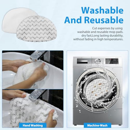 10 Pack Steam Mop Replacement Pads for Bissell Powerfresh Steam Mop 1940 1806 1544 2075 2685A 2181 2814 Series, Model 19402 19404 19408 19409 1940A 1940F 1940Q 1940T 1940W B0006 B0017 2075A - size: 10 Pack