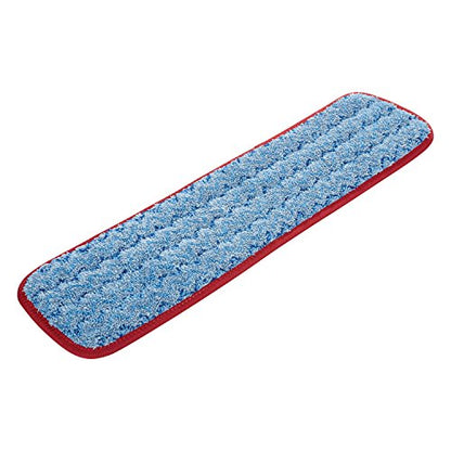 Rubbermaid Commercial Products HYGEN Microfiber Wet Mop Head Pad, 18 inch, Red, for Janitorial/Professional Cleaners and Heavy-Duty Industrial Floor Cleaning/Mopping/Scrubbing - style: Reusable Microfiber Red- 1ct