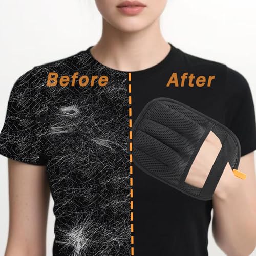 AUBELL Pet Hair Removal Glove for Dogs & Cats,2025 Upgrade Five-Finger Electrostatic Magic Brush,Animal Fur Removal Tool,Reusable Efficient Pet Hair Remover for Couch,Carpet,Clothes（2Pcs,Black） - color: Black-2pcs