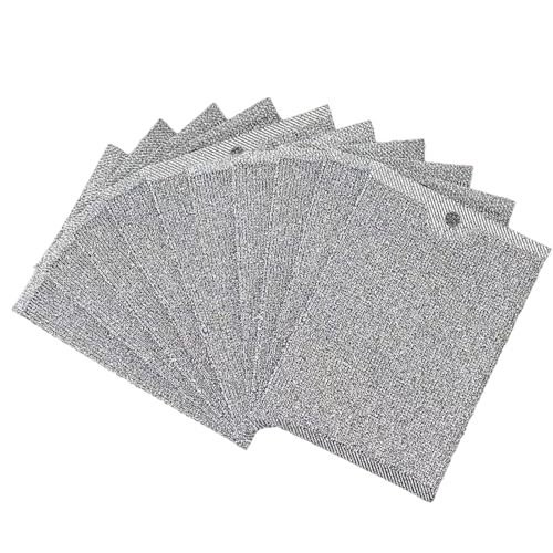 Multipurpose Wire Dishwashing Rag, Non-Scratch Wire Dishcloth for Wet & Dry Use - Reusable Metal Scrubbing Pad for Dishes & Sinks, All-Purpose Kitchen Sponge Cloth (2025 New) (10)