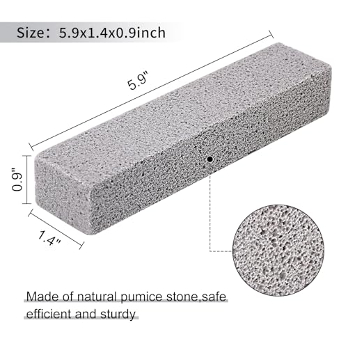 HongWay 10 Pack Pumice Stone for Cleaning, Pumice Stone for Toilet Cleaning Bowl Stick, Heavy Duty Strong Pumice Cleaning Bar for Bathtubs, Kitchen Sink, Grill, Household (5.9 x 1.4 x 0.9 Inches) - style: 10pcs