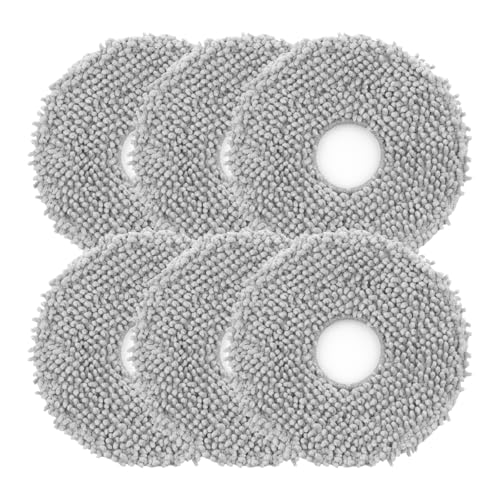 6Pcs Microfiber Mop Cloth Pad for Roborock Q Revo,Qrevo S,Qrevo Pro,Qrevo Master,Qrevo MaxV,QV35A,QV 35S,Qrevo S5V,Qrevo Edge S5A,Qrevo Curv,Saros 10R Robot Vacuum, Washable Mopping Cloth Accessories - color: Qrevo Mop6