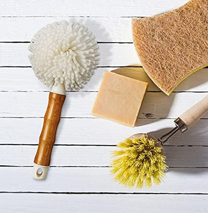 HIC Kitchen Bamboo Glass Brush, Bamboo with Non-Scratch Foam Tips - style: Glass Brush