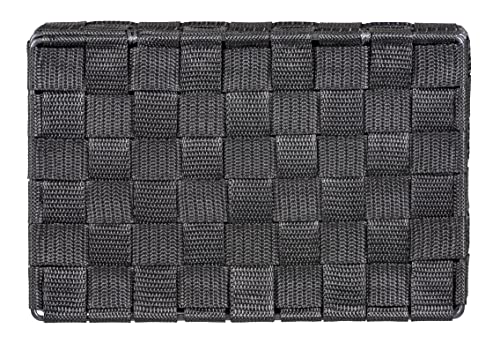 Wenko Adria Storage Basket, dark grey, 26 x 7 x 17 cm - color: Dark Grey