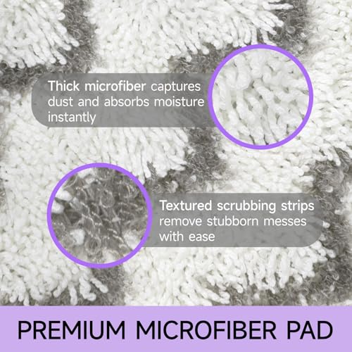Steam Mop Replacement Pads for Shark S3500 Series S3501 S3601 S3550 S3801 S3901 SE450 S3601D S3901D S2901 S2902 Microfiber Steam Pocket Mop Pads Washable, 6 Pack - size: 6 Pack