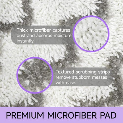 Steam Mop Replacement Pads for Shark S3500 Series S3501 S3601 S3550 S3801 S3901 SE450 S3601D S3901D S2901 S2902 Microfiber Steam Pocket Mop Pads Washable, 6 Pack - size: 6 Pack