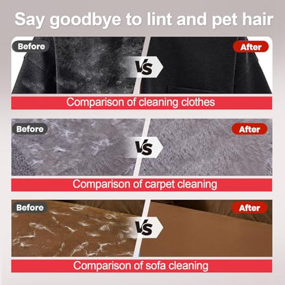 Pet Hair Removal Glove - Magic Brush Electrostatic Mitt for Dogs & Cats, Reusable Grooming Gloves - Dog Hair Remover Tool with 5-Finger Design for Couch, Carpet, Furniture, Laundry & Clothing - color: Red