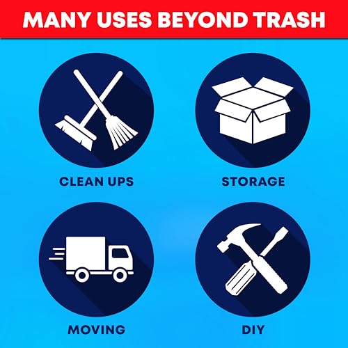 95-100 Gallon Clear Trash Bags Heavy Duty | MegaPack 78 Bags | Extra Large 95-96 Gallon Trash Bags Big Clear Can Liners, Extra Large 90 Gal, 95 Gal, 96 Gal,100 Gallon Heavy Duty Garbage Bags