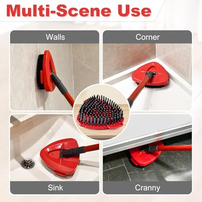 Scrubber Mop Head for Ocedar, Upgrade Scrub Brush for Ocedar, Spin Mop Scrub Brush Head for Oceda EasyWring 1-Tank, More Bristles Scrub Brush Attachment for Bathroom, Deck, Kitchen Floor Cleaning - size: Scrubber Mop Head-1Tank