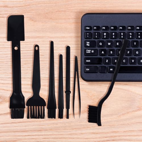 BESTOYARD Anti Static Brush Set 7 Pcs Brush Kit for Keyboard Cleaning Computer Keyboard Laptop Cleaning Kit Phone Dust Removal Portable Pa Brushes for Safe Device Care