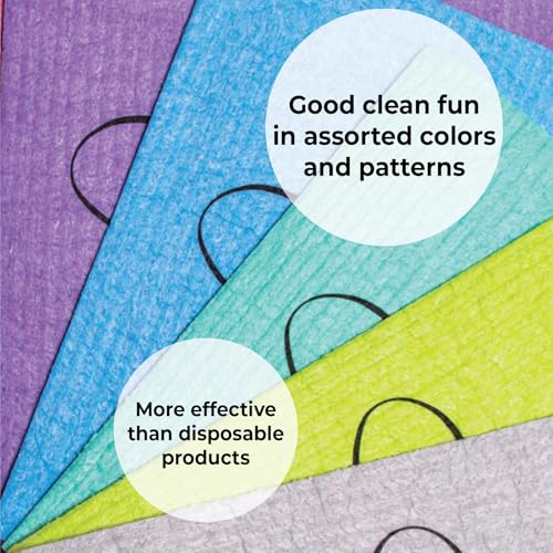 Skoy Cloth, 8-Pack Versatile Swedish Dishcloths for Kitchen and Household Use, Reusable Cleaning Cloths, Planet-Friendly, Dishwasher and Dryer-Safe, Yellow - color: Yellow, size: 8-Pack