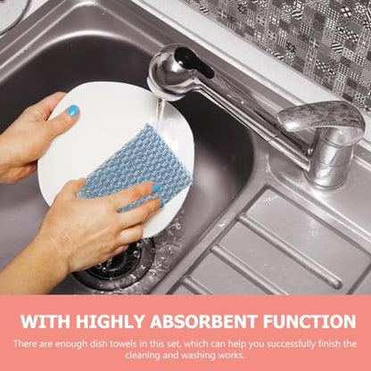 BESTYASH 20pcs Non-Scratch Kitchen Sponges Heavy-Duty Dish Scrubbers for Pots and Pans Multi-Functional Cleaning Pads for Household Use