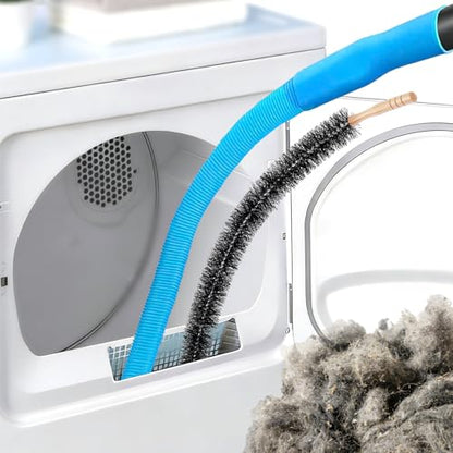 Dryer Lint Vacuum Attachment Compatible with Cordless Vacuum Cleaner, Flexible Dryer Vent Cleaner Kit Lint Dryer Lint Brush and Vacuum Hose Attachment with Universal Connector, Quickly Lint Remover - style: 【Universal model】Dryer Vent Cleaner Kit