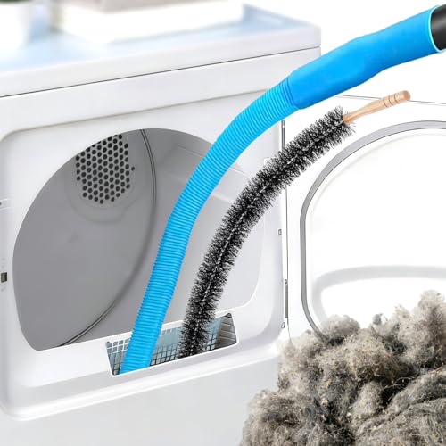 Dryer Lint Vacuum Attachment Compatible with Cordless Vacuum Cleaner, Flexible Dryer Vent Cleaner Kit Lint Dryer Lint Brush and Vacuum Hose Attachment with Universal Connector, Quickly Lint Remover - style: 【Universal model】Dryer Vent Cleaner Kit