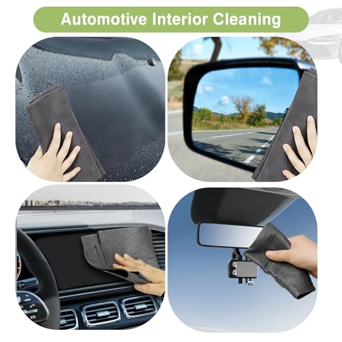 Thickened Magic Cleaning Cloth, Reusable Magic Cleaning Cloths for Glass, Streak Free Microfiber Magic Cleaning Cloth Reusable Rags for Kitchen, Windows, Mirrors, Cars (5)