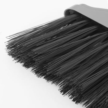 Uonlytech Outdoor Broom for Floor Cleaning with Long Handle, Heavy Duty Angle Broom in Nordic Gray, Plastic Sweeping Tool for Indoor and Outdoor Use