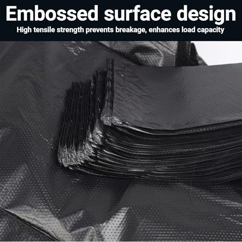 Small Trash Bags 100PCS with Handles Leak Proof, Extra Thick Waste Bag, Poop Bags,Car Trash Bags, for Dogs&Cats, Black - color: 100Black