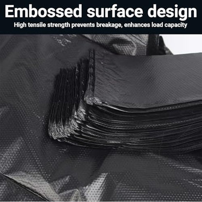 Small Trash Bags 100PCS with Handles Leak Proof, Extra Thick Waste Bag, Poop Bags,Car Trash Bags, for Dogs&Cats, Black - color: 100Black