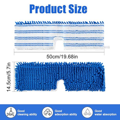 Mop Heads Replacements for O-Cedar Hardwood Floor 'N More Microfiber Flip Mop, 2 Pack Dust Mop Replacement Heads for Ocedar Flip Mop, Reusable Refill Double-Sided Mop Head for O Cedar Mop