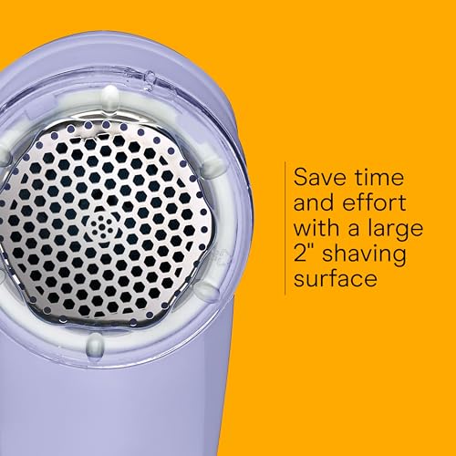 Conair Fabric Shaver and Lint Remover, Battery Operated Portable Fabric Shaver, Lavender - color: Lavender