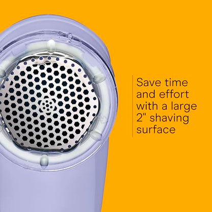 Conair Fabric Shaver and Lint Remover, Battery Operated Portable Fabric Shaver, Lavender - color: Lavender