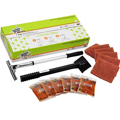 3M Scotch-Brite Griddle Cleaning, Quick Clean Heavy Duty Scour Pad, 4 in x 5.25 in, 6 Pads/Pack, For Baked On Food and Cooking Oils, Use on Hot or Cool Griddle - size: 4 in x 5.25 in, style: 6 Pads/Pack