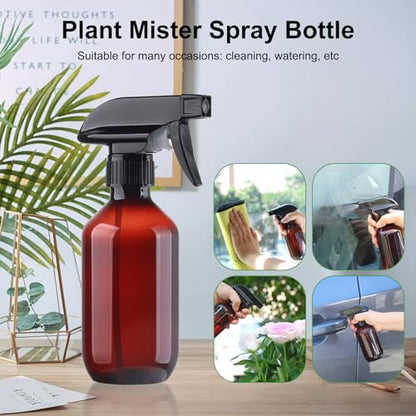 Teyssor Spray Bottles Water Spray Bottle - BPA Free - 10 oz/300 ml Plastic Refillable Containers Fine Mist Small Spray Bottle with Adjustable Nozzle for Hair, Cooking, Cleaning - color: Clear-1 pack