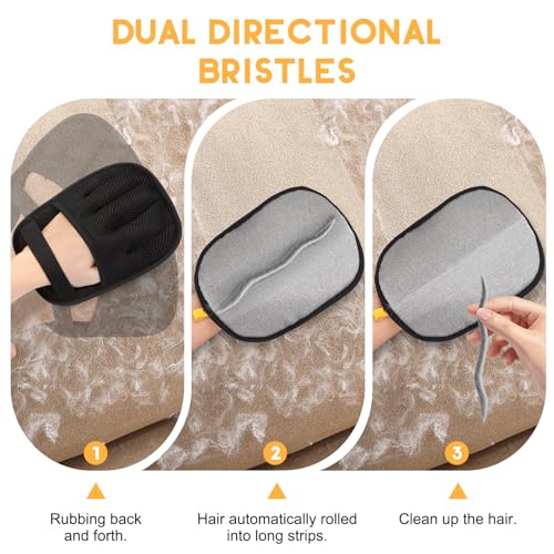 VerdeVilla Magic Brush Pet Hair Removal, Upgrated Pet Hair Remover Gloves for Cats Dogs, Efficient Grooming Gloves Brush for Couch, Furniture, Sofa, Clothing, Reusable Pet Hair Removal Tools,1PCS