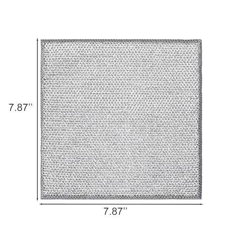 Double-Layer Steel Wire Cleaning Cloth - Non-Scratch Wire Dishcloth Rag Heavy Duty Scrub Pads Multi-Purpose Silver Mesh Scouring Pads for Dishes, Pots, Pans (10 pcs)