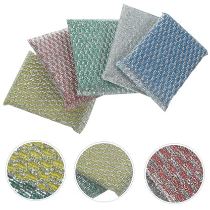 BESTYASH 20pcs Non-Scratch Kitchen Sponges Heavy-Duty Dish Scrubbers for Pots and Pans Multi-Functional Cleaning Pads for Household Use