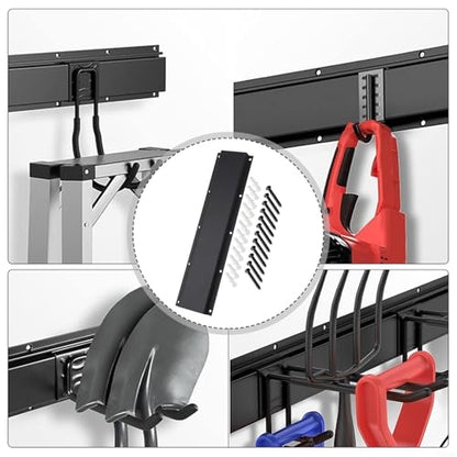Toughened Carbon Steel Wall Mounted Organizer with Hook Setup for Maximum Efficiency in Storage(E) - size: E