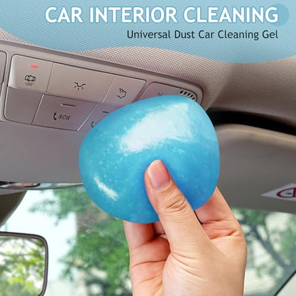 TeSabMi Car Cleaning Gel Car Cleaning Putty Car Putty Car Interior Cleaner Car Slime Car Detailing Kit Car Accessories Gifts for Men Women Stocking Stuffers Light Blue - color: Light Blue