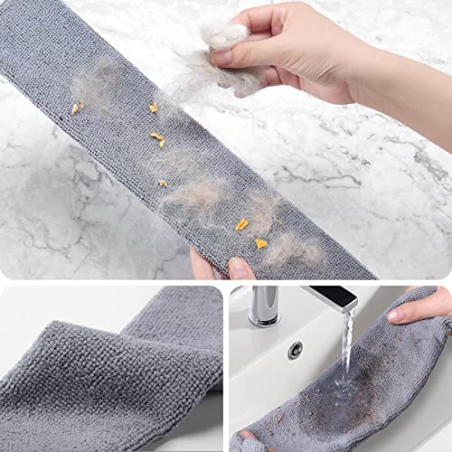 Retractable Gap Dust Cleaner with 3 Microfiber Dusting Cloths & 30-100 inch Extendable Long Handle, Retractable Duster Brush for Cleaning Under Appliances Sofa Couch Bed Refrigerator Furniture - color: Gray