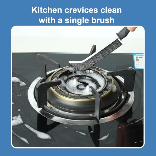 Stiff Bristle Crevice Cleaning Brush, New Multifunctional Crevice Cleaning Brush, Household Cleaning Tools, Home, Kitchen, Bathroom, Window, Vehicle, Faucet, Toilet, Pack of 10