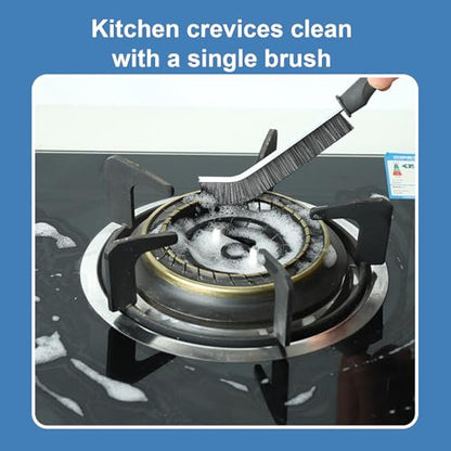 Stiff Bristle Crevice Cleaning Brush, New Multifunctional Crevice Cleaning Brush, Household Cleaning Tools, Home, Kitchen, Bathroom, Window, Vehicle, Faucet, Toilet, Pack of 10