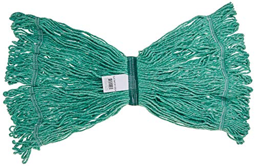 Genuine Joe MGR1BEA Med Blend Narrow Band Wet Mop, Green