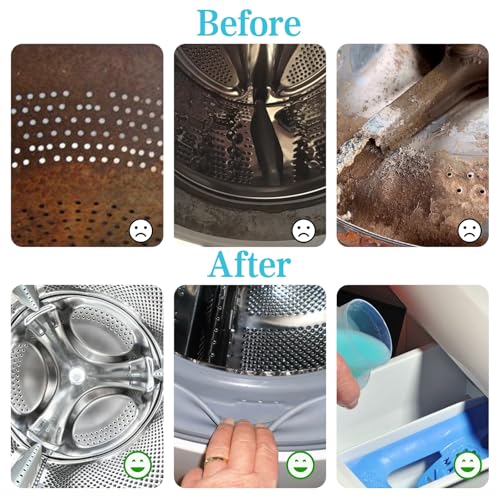 Washing Machine Cleaning Brush Kits Front Load Washer Scrub Cleaner Tools Accessories for Tight Spaces and Washing Machine Rubber Seals Tight Spaces and Washer Rubber Seal 6pcs