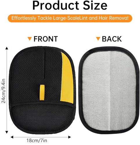 Pet Hair Removal Glove, Newly Upgraded Electrostatic Gloves Pet Hair for Dogs & Cats, Washable and Reusable Hair Remover Tool for Carpet, Curtain, Clothing, Couch, Car Seat - 1 Pcs