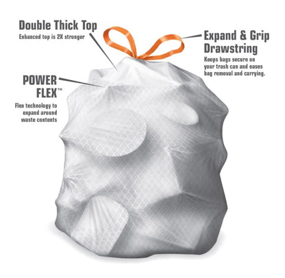 Member's Mark Power Flex Tall Kitchen Drawstring Bags, 200 Count - size: 200 Count (Pack of 1)
