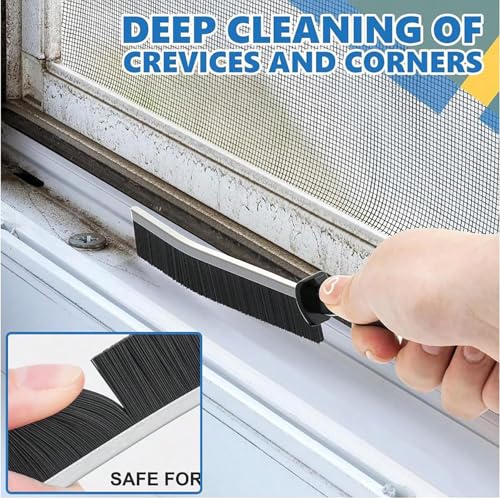 12Pcs Hard Bristle Crevice Cleaning Brush, Multifunctional Premium Crevice Cleaning Tool, Designed for Cleaning Narrow Spaces, Suitable for Toilet, Faucets, Kitchen, Grout,Colorful