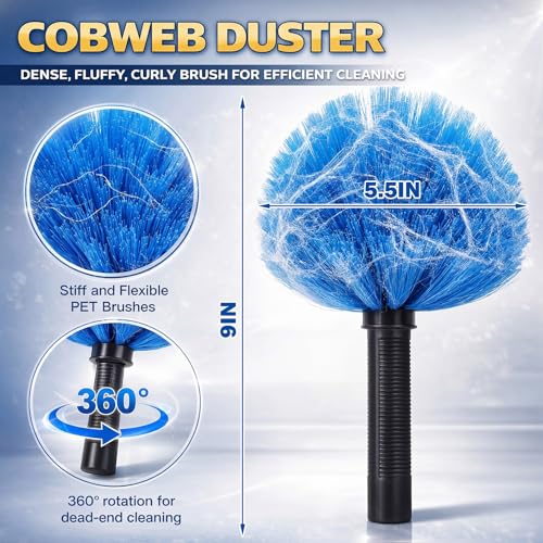 BreezeHug Solar Panel Cleaning Kit Water Fed Pole 24 FT, Extendable Telescopic Pole with 20" Brush, Soap Dispenser, Squeegee, Universal Adapter 40 FT Hose, Solar Panels, Window Siding