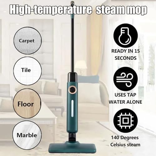 Steam Mop, Hardwood Floor Steamer 500ml 1200w Handheld Steam Cleaner Steam Cleaner With 2 Steam Modes,15s Fast Heat-Up For Carpet Tile Flooring Marble Cleaning, Whole Home Use,Blue - color: Blue