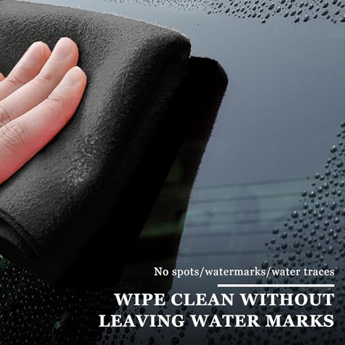 50PCS Microfiber Towel Roll, 12×11.6 inch Washable Tear Away Cleaning Cloth, Reusable Ultra Absorbent Rags Scratch Free Quick Drying Towel Roll, Lint-Free Cloth for Car (Black) - color: Black